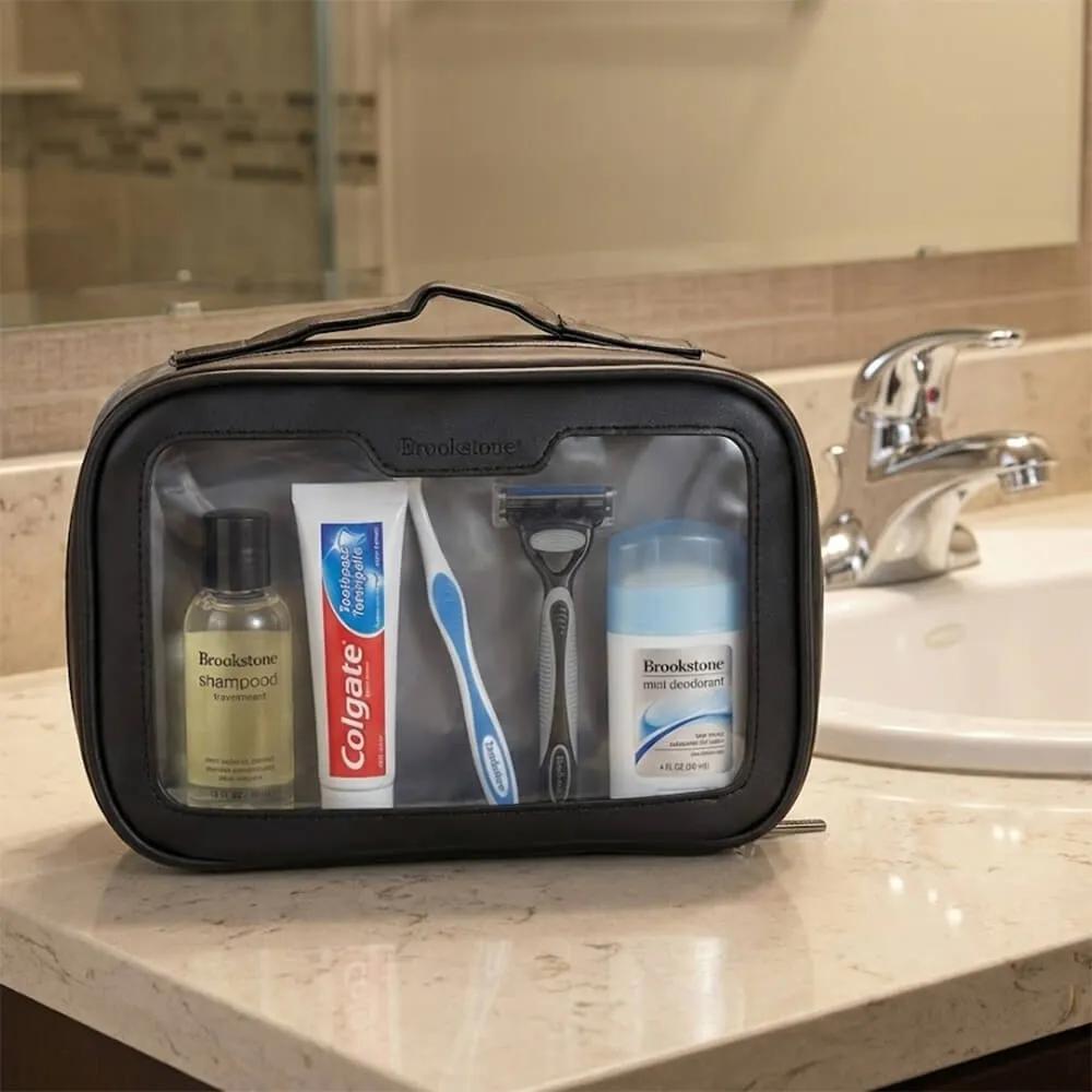 Toiletry Kit 3-Piece Vegan Leather - 9.25 x 6 in - product view 4