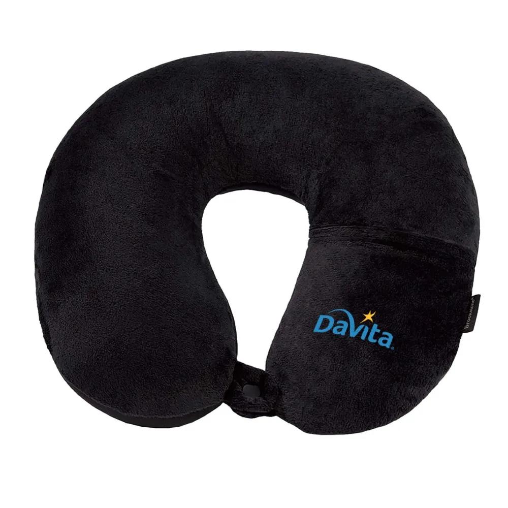 Microbead Neck Pillow with Phone Pocket - 12.5 x 12.5 in