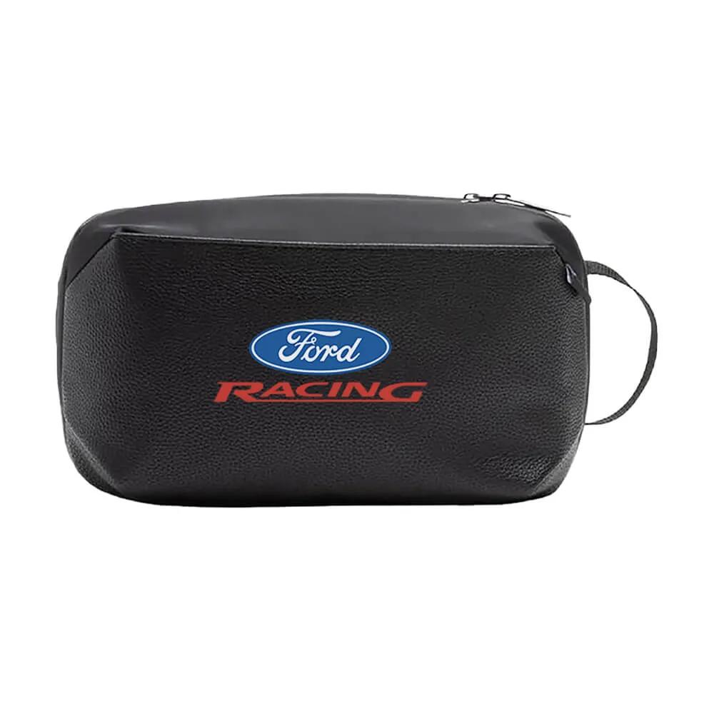 Toiletry Kit Compact Vegan Leather with Mesh Pockets - 10 x 4 in - product view 3