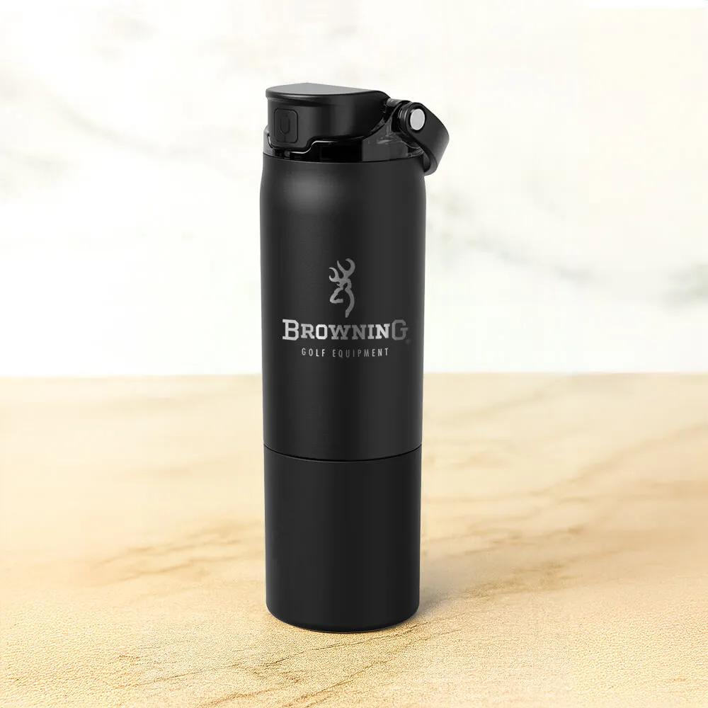 Insulated Water Bottle with Dual Straw System - 25 oz - product view 4