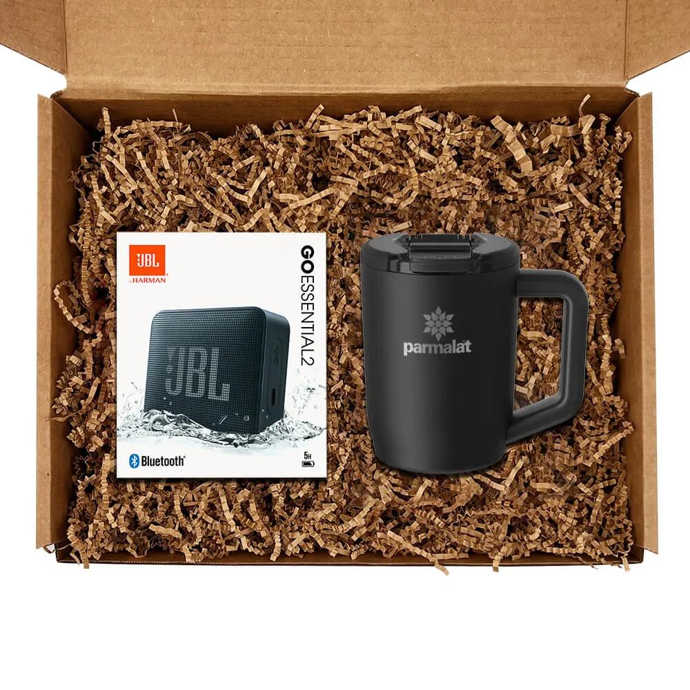 Coffee Mug and Bluetooth Speaker Gift Set - 15 oz