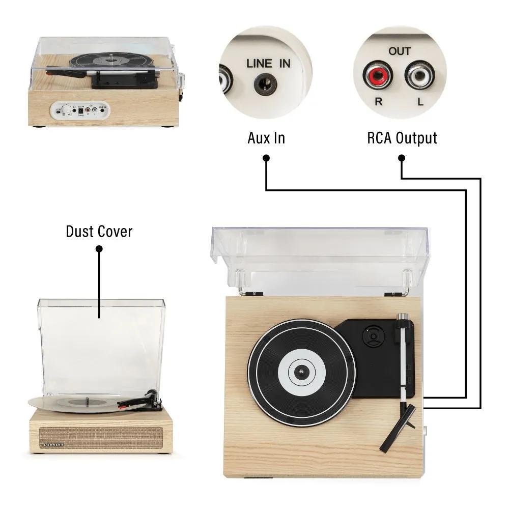 Record Player Compact Three-Speed Auto Stop Bluetooth - product view 7