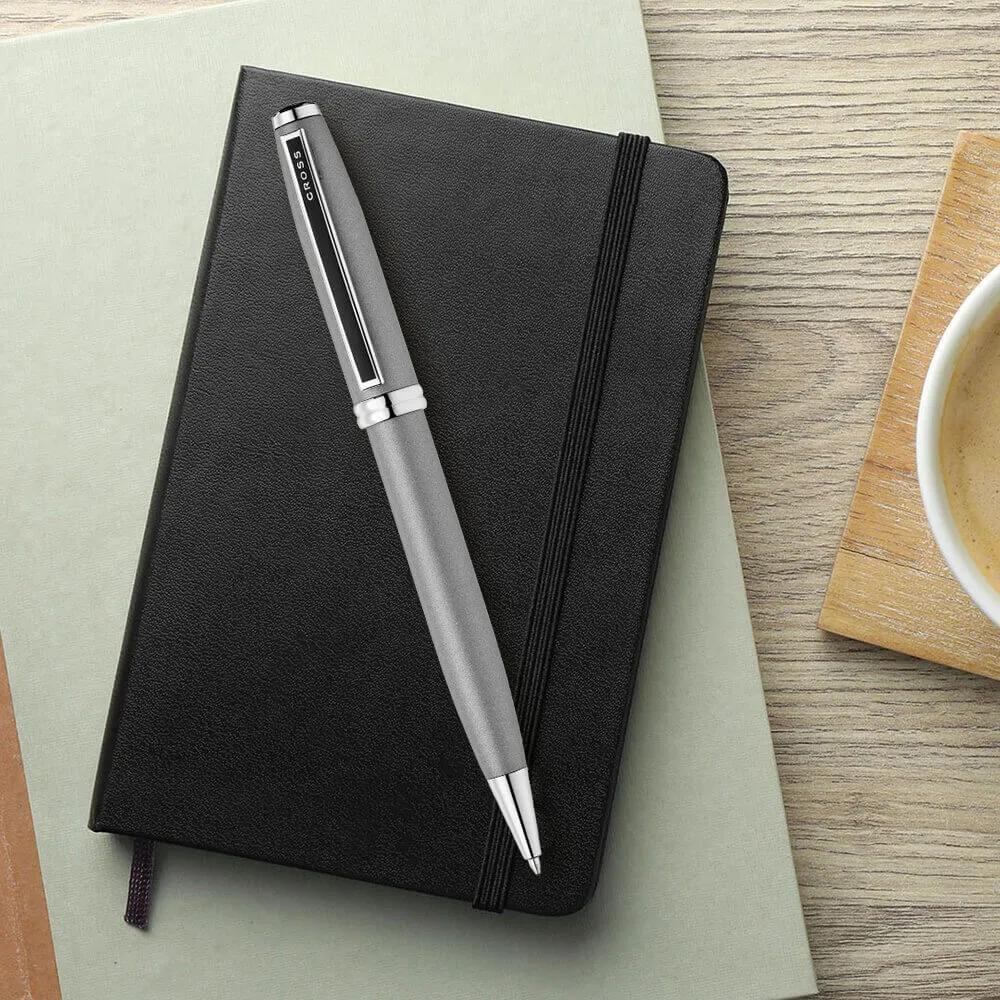 Ballpoint Pen Ashford Modern Tapered - Titanium Grey - product view 4