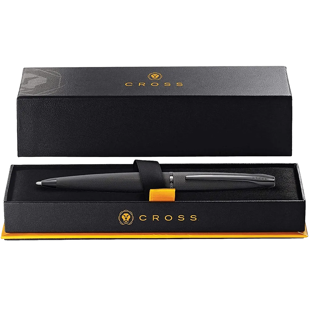 Ballpoint Pen ATX Brushed Black Sleek Proportions - product view 3