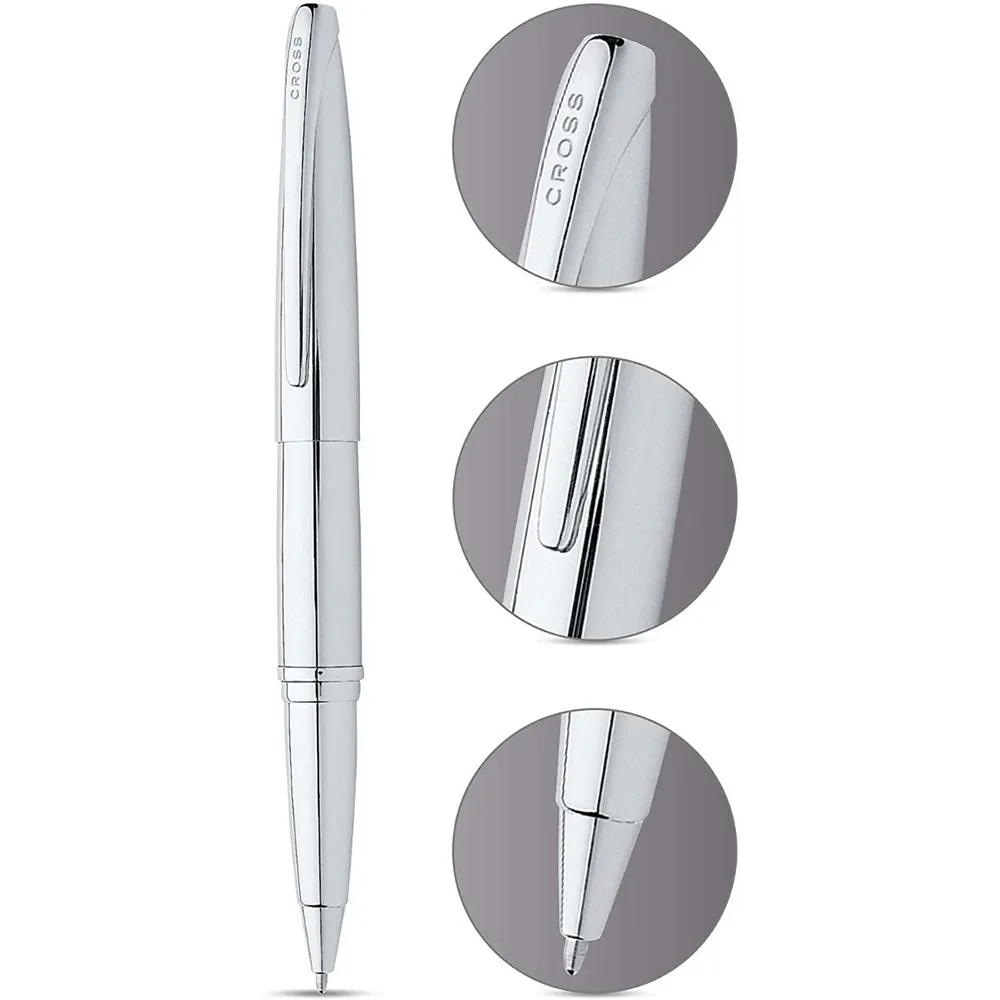 Rollerball Pen Chrome ATX Modern Industrial - 5.5 in - product view 6