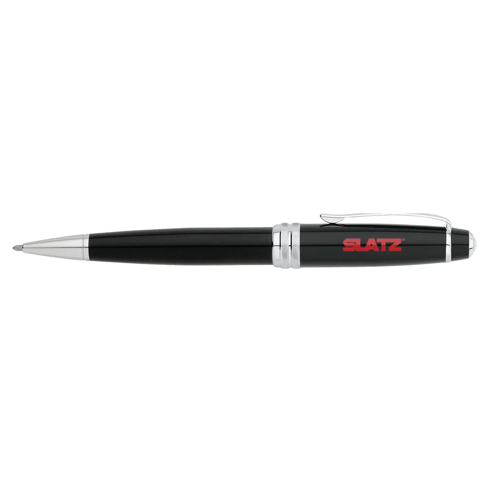 Ballpoint Pen Black Lacquer Multi-Groove Ring - 5.25 in - product view 2