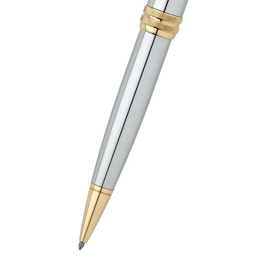 Ballpoint Pen Chrome Gold-Plated Medalist - 5.375 in - product view 4