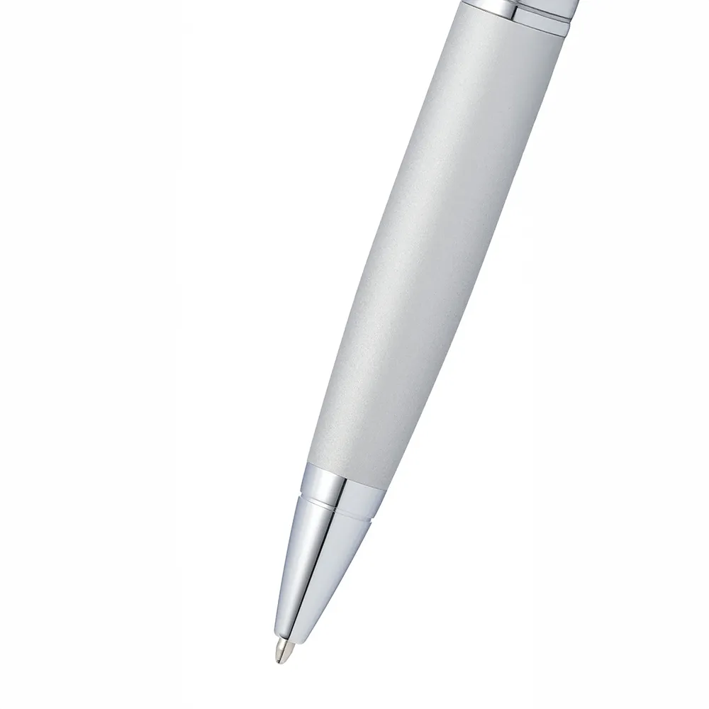 Ballpoint Pen Satin Chrome Art Deco Tapered - 5.25 in - product view 3