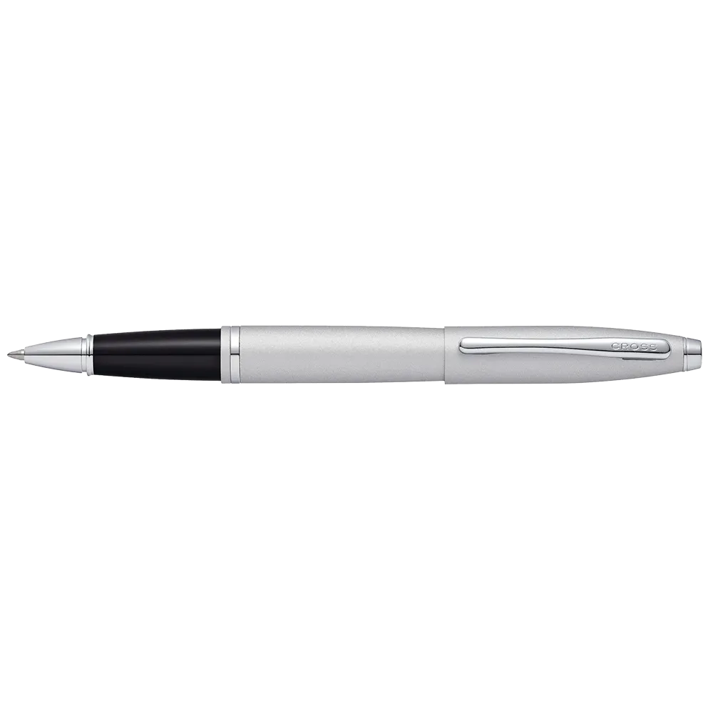 Rollerball Pen Satin Chrome Art Deco Style - 5.75 in - product view 6
