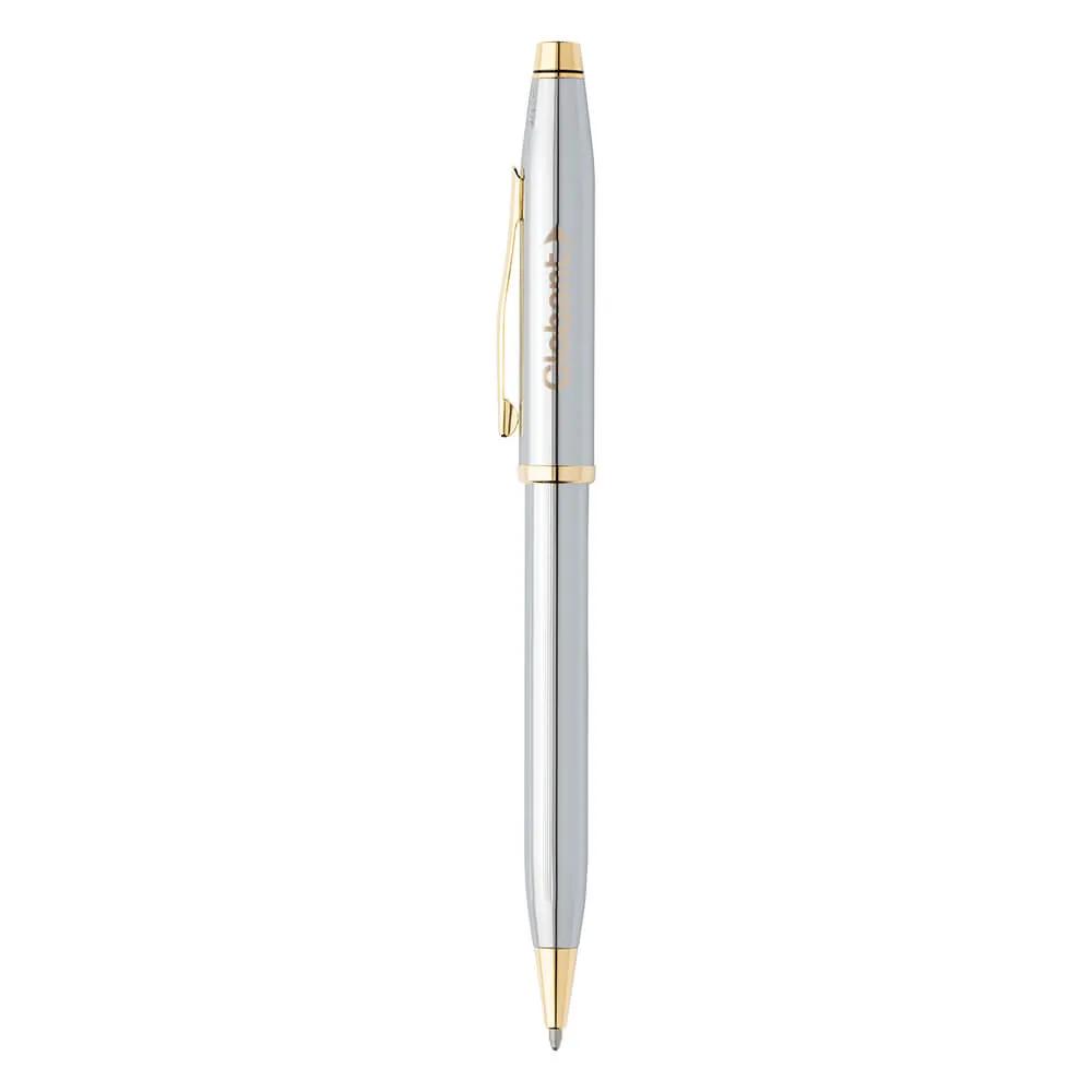 Ballpoint Pen Chrome Gold Presidential Style - 5.375 in