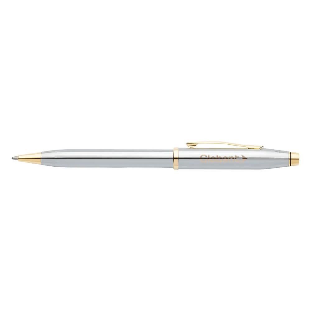 Ballpoint Pen Chrome Gold Presidential Style - 5.375 in - product view 3