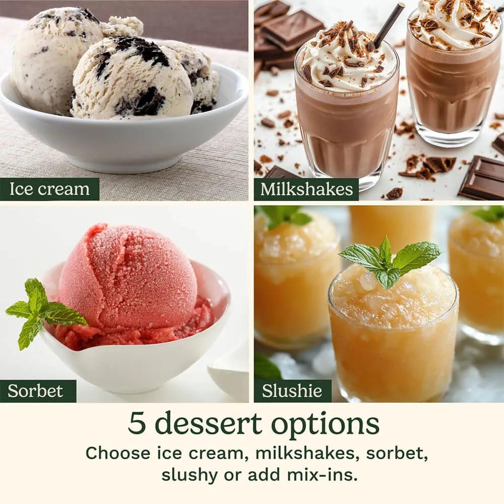 FastFreeze Ice Cream Maker with 5 Presets - 3 Minute - product view 4