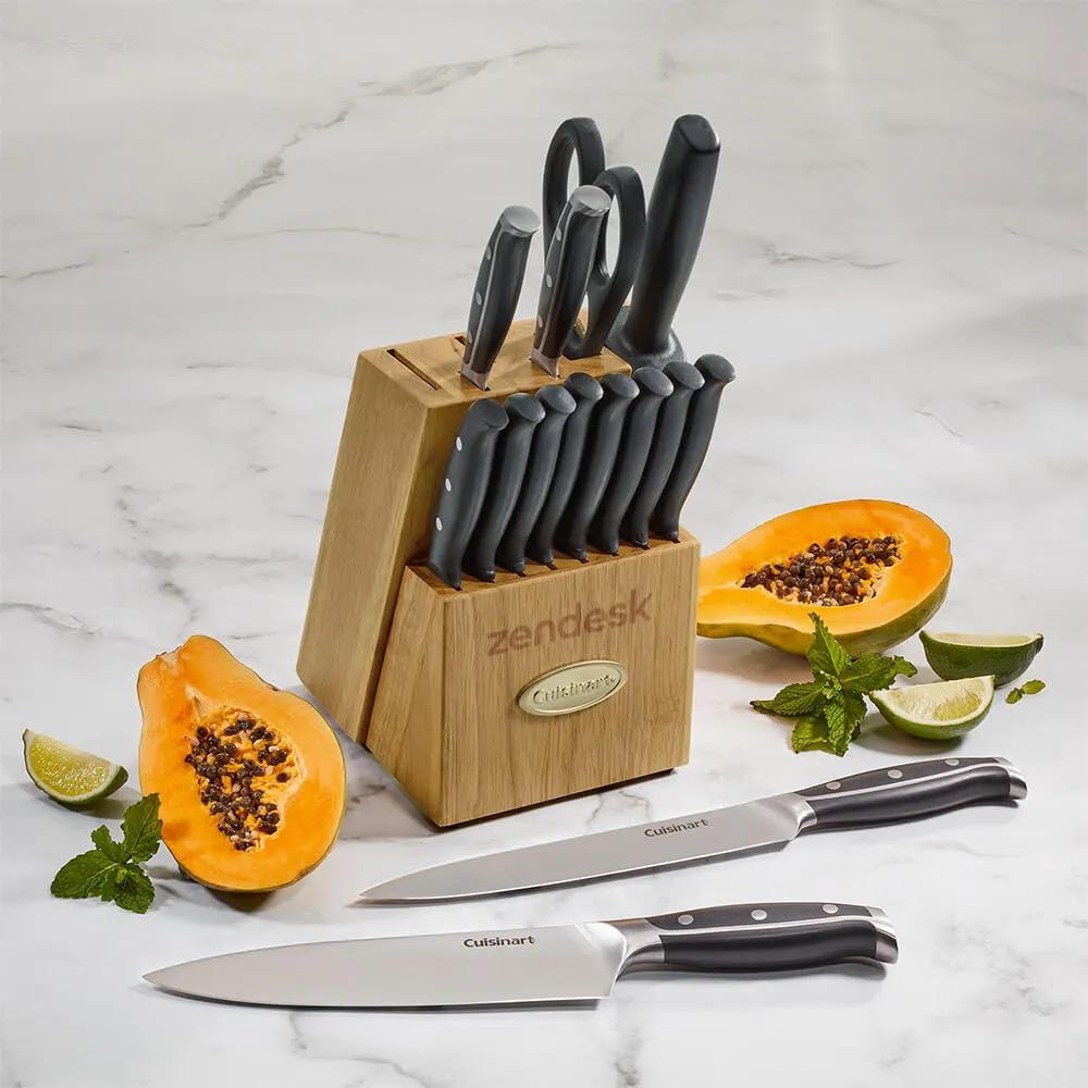 Nitrogen-Infused Stainless Steel Cutlery Block Set (15 Piece) - product view 4