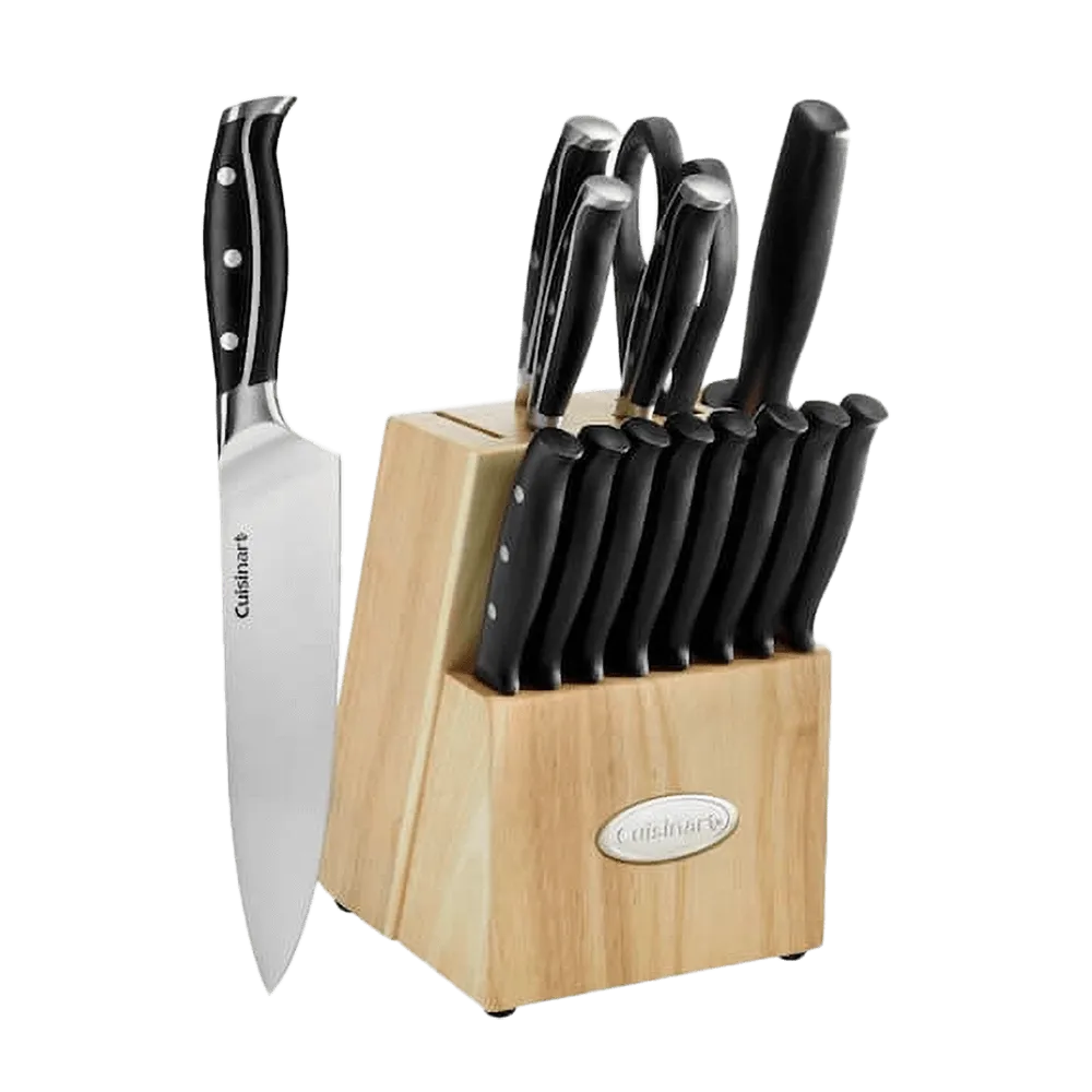 Nitrogen-Infused Stainless Steel Cutlery Block Set (15 Piece) - product view 6