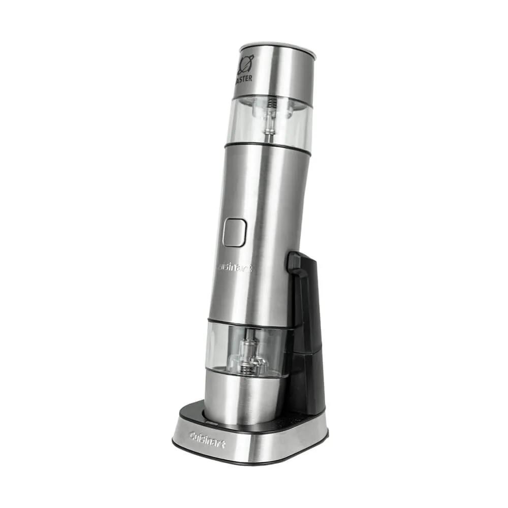 Rechargeable Dual-Container Spice Mill with Charging Base