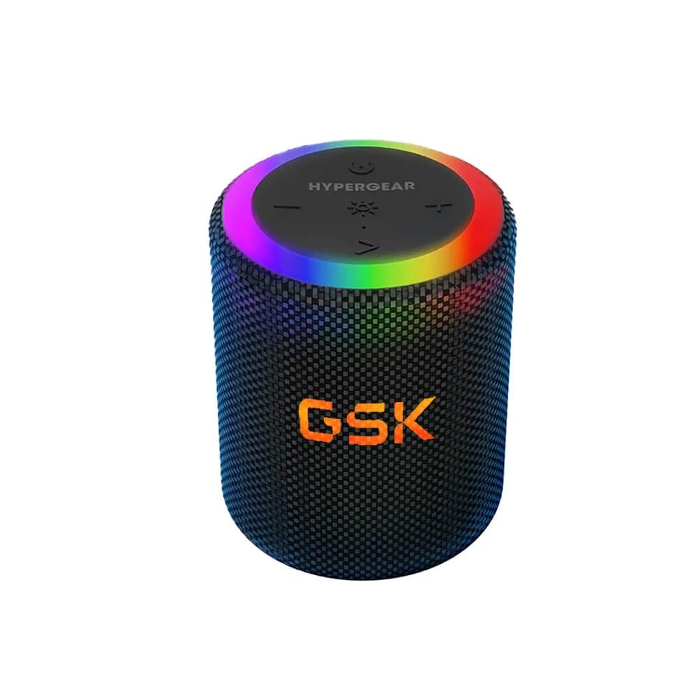 Waterproof LED Wireless Speaker with Light Ring - 4 in - product view 2