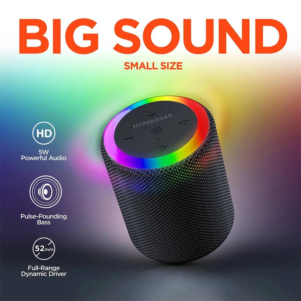 Waterproof LED Wireless Speaker with Light Ring - 4 in - product view 4