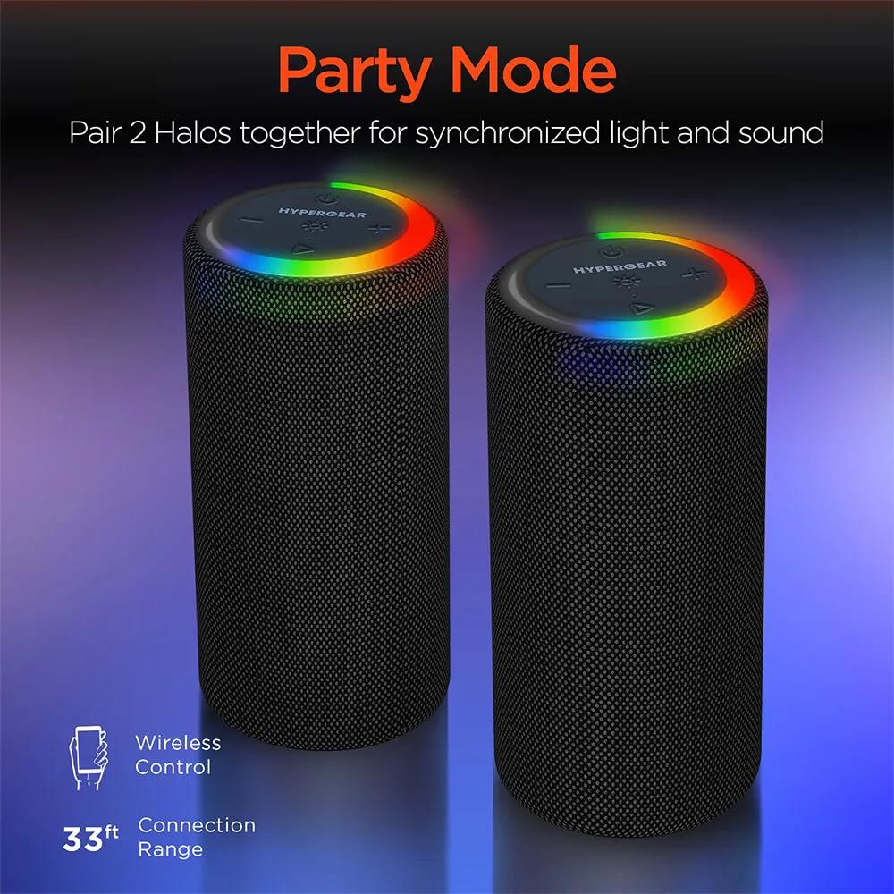 Waterproof LED Wireless Speaker XL with Light Ring - 6.9 in - product view 5