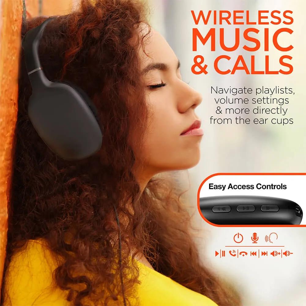 Wireless Over-Ear Headphones with Stereo Sound - 7.5 in - product view 5