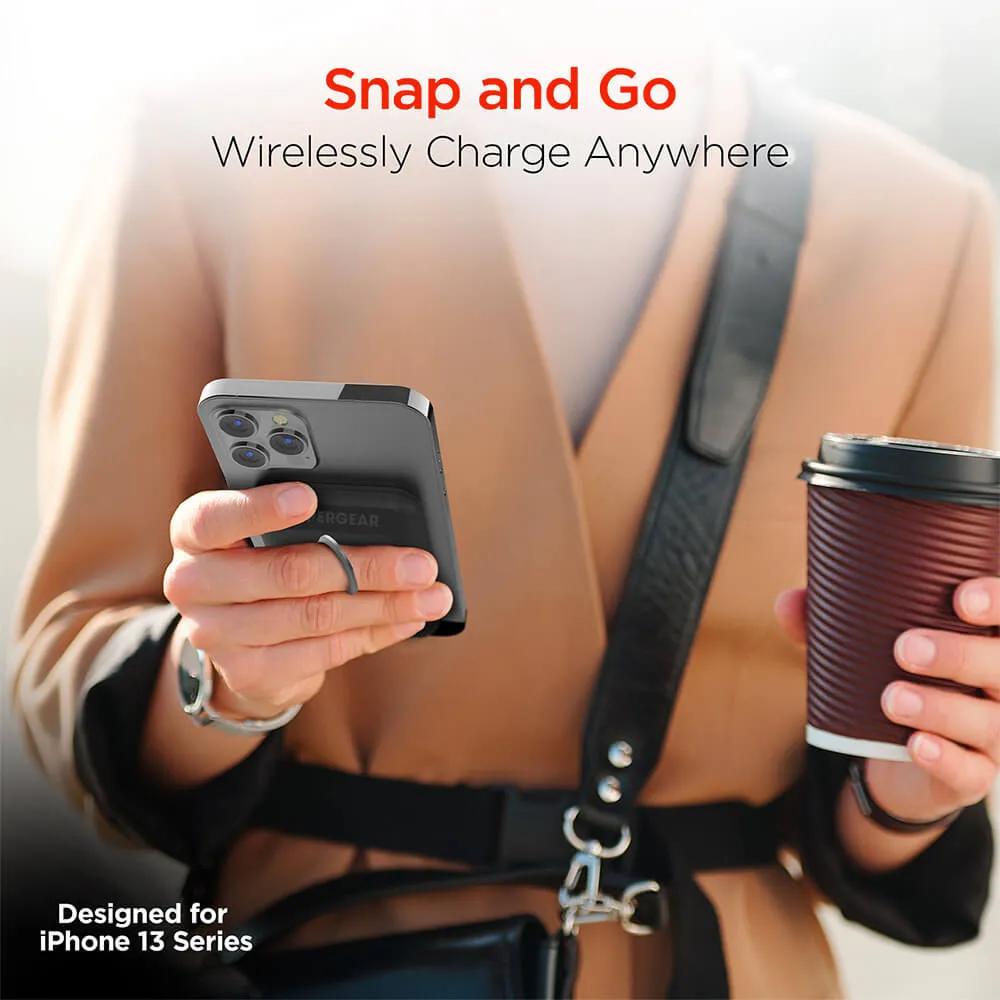 Magnetic Wireless Power Bank for iPhone 12+ - 5000mAh - product view 3