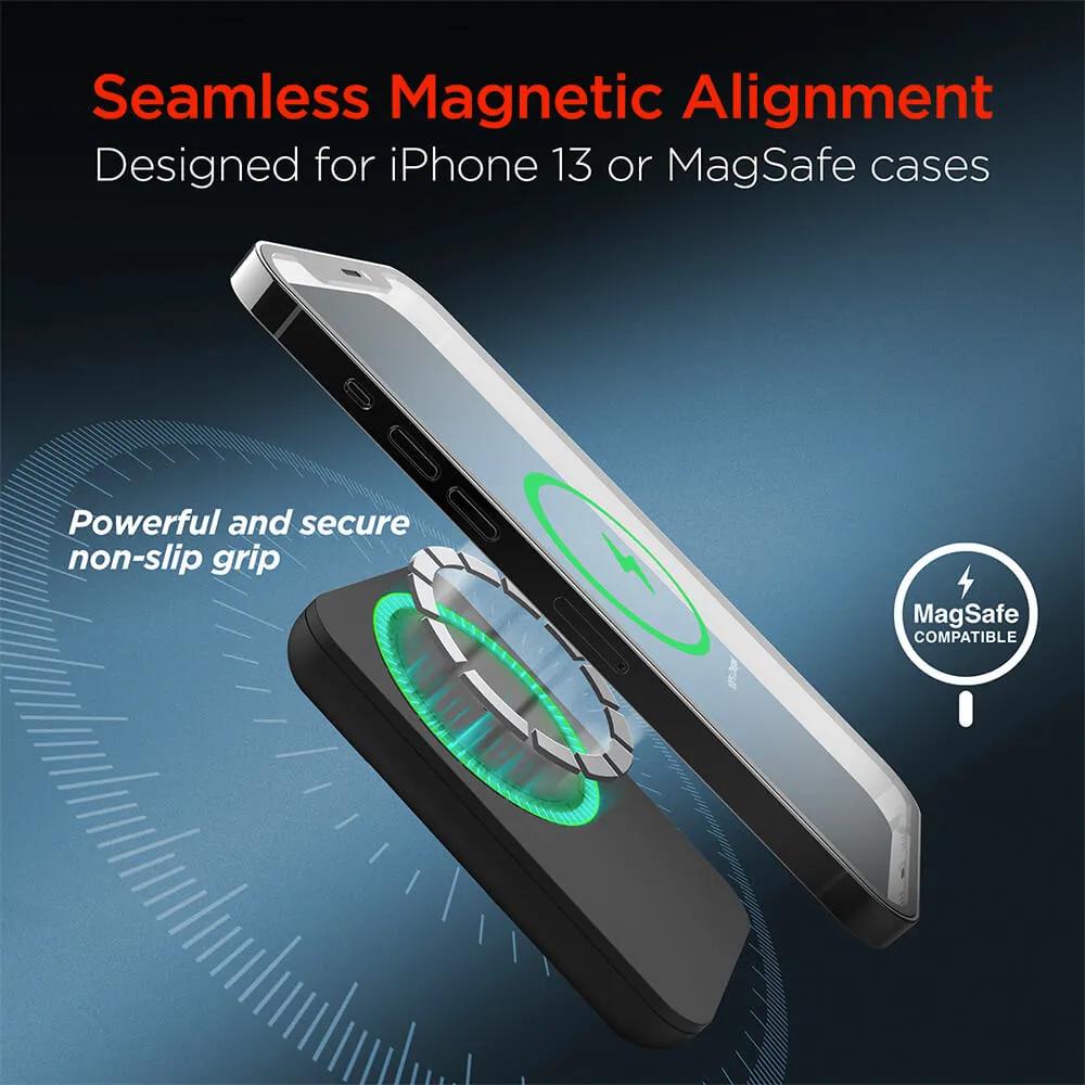 Magnetic Wireless Power Bank for iPhone 12+ - 5000mAh - product view 4