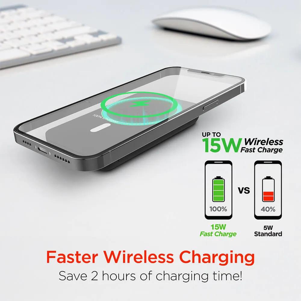 Magnetic Wireless Power Bank for iPhone 12+ - 5000mAh - product view 5