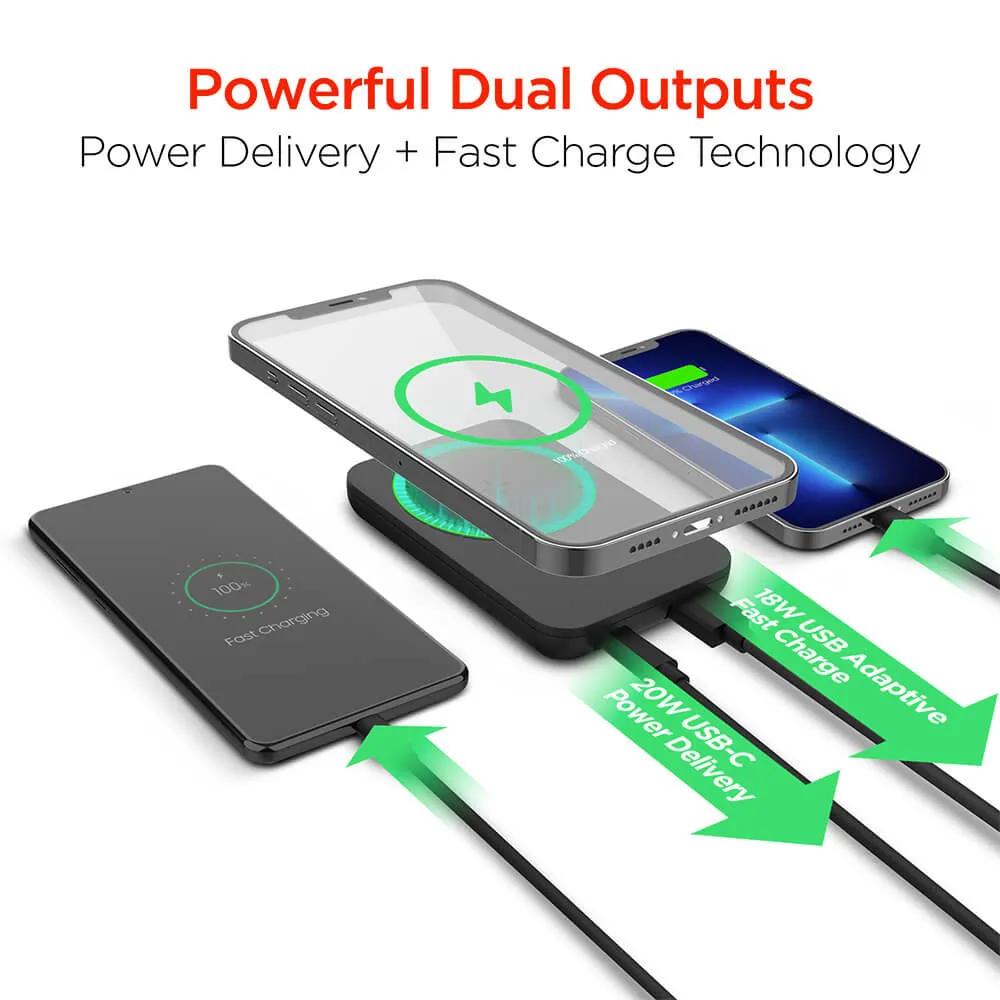 Magnetic Wireless Power Bank for iPhone 12+ - 5000mAh - product view 6