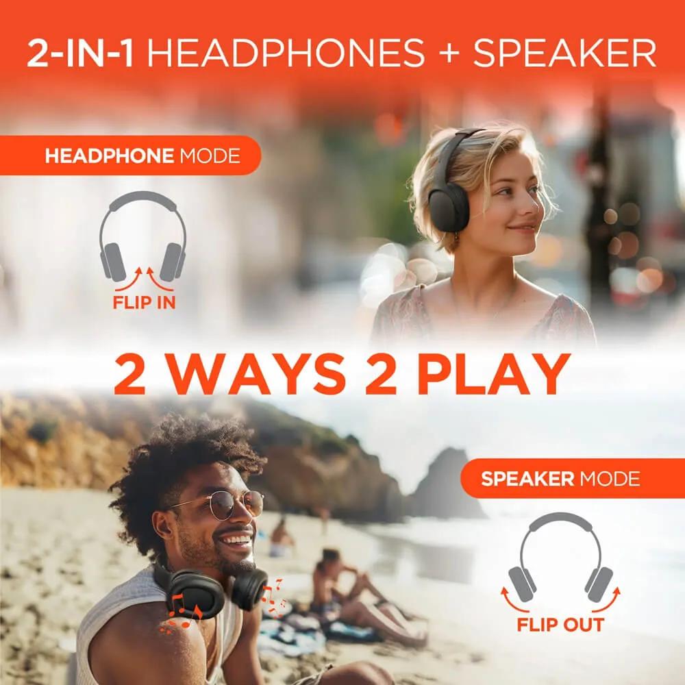 Wireless Headphones 2-in-1 with Speaker Mode - product view 4