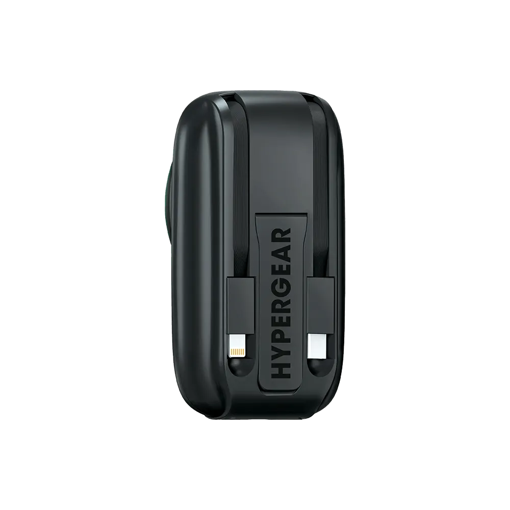 Magnetic Wireless Power Bank with Built-In Cables - 5000mAh - product view 12