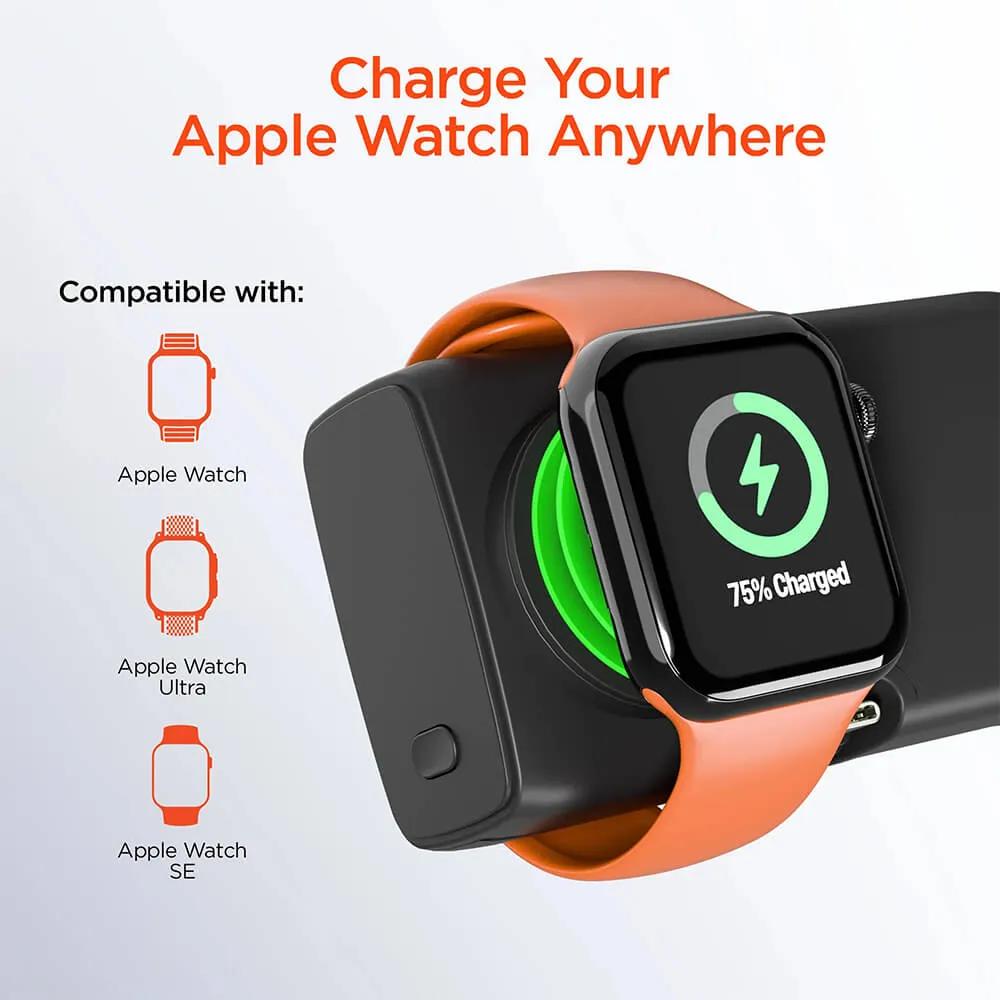 Ultra-Mini Power Bank with Apple Watch Charger - 5000mAh - product view 6