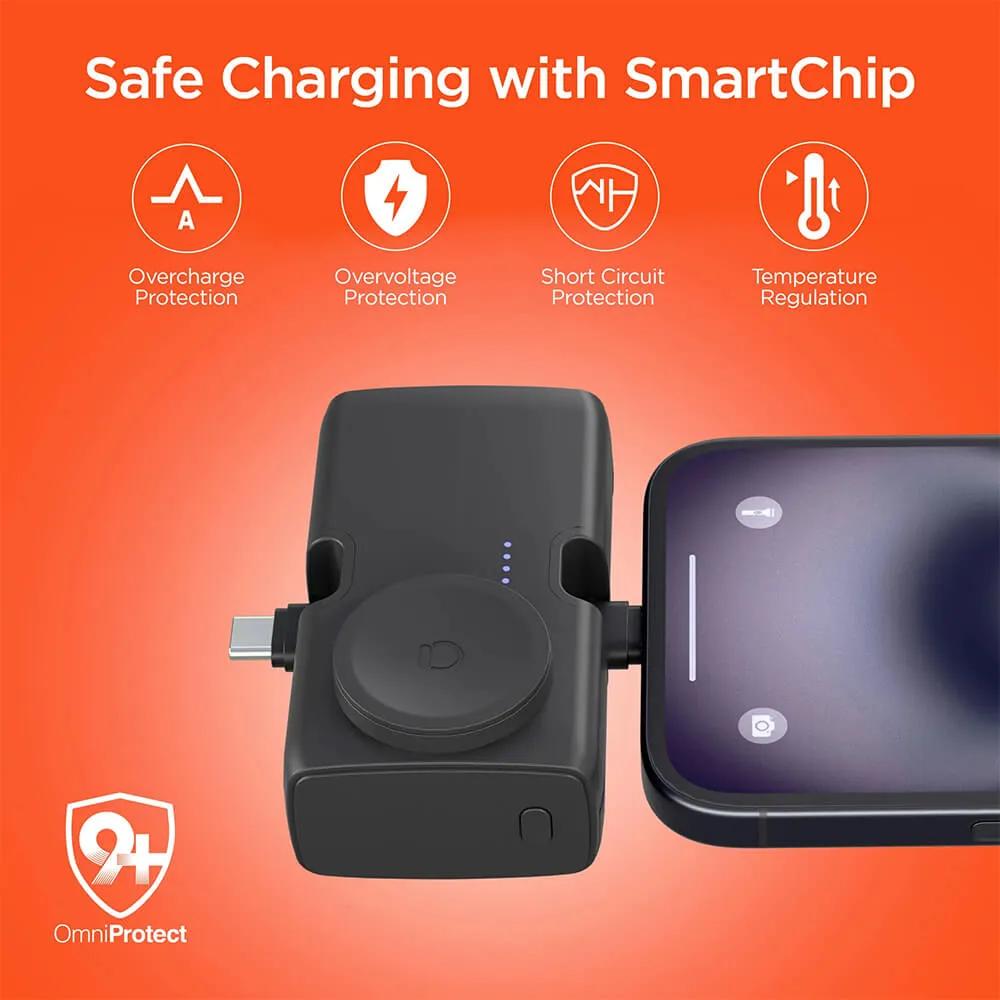 Ultra-Mini Power Bank with Apple Watch Charger - 5000mAh - product view 10