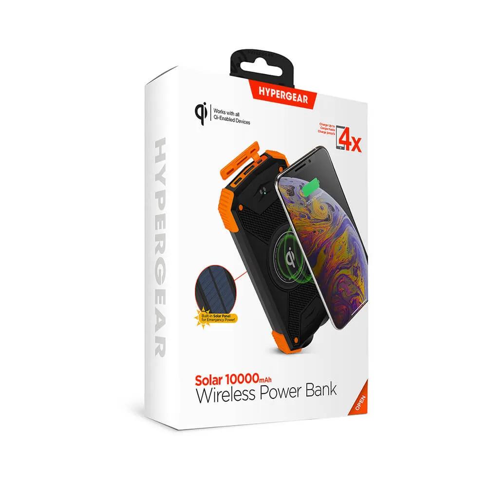 Solar Power Bank Wireless Charging with Flashlight - 10000mAh - product view 9