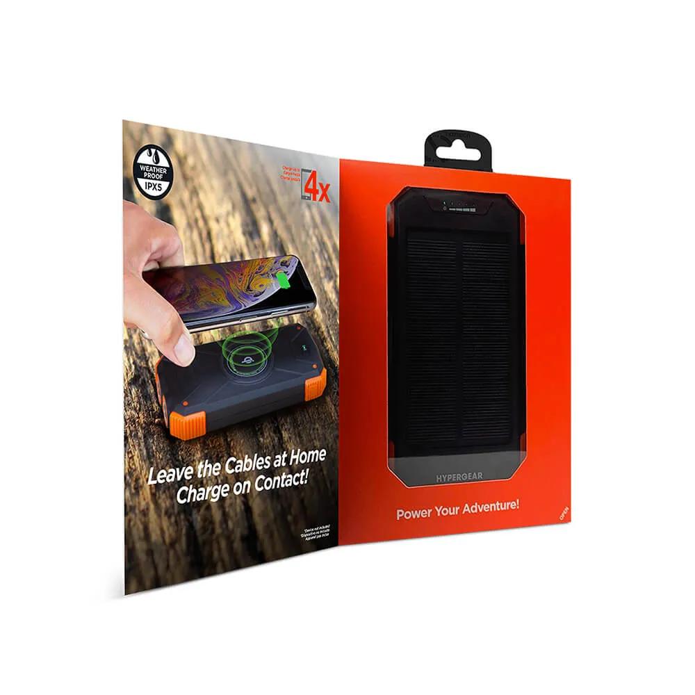 Solar Power Bank Wireless Charging with Flashlight - 10000mAh - product view 11