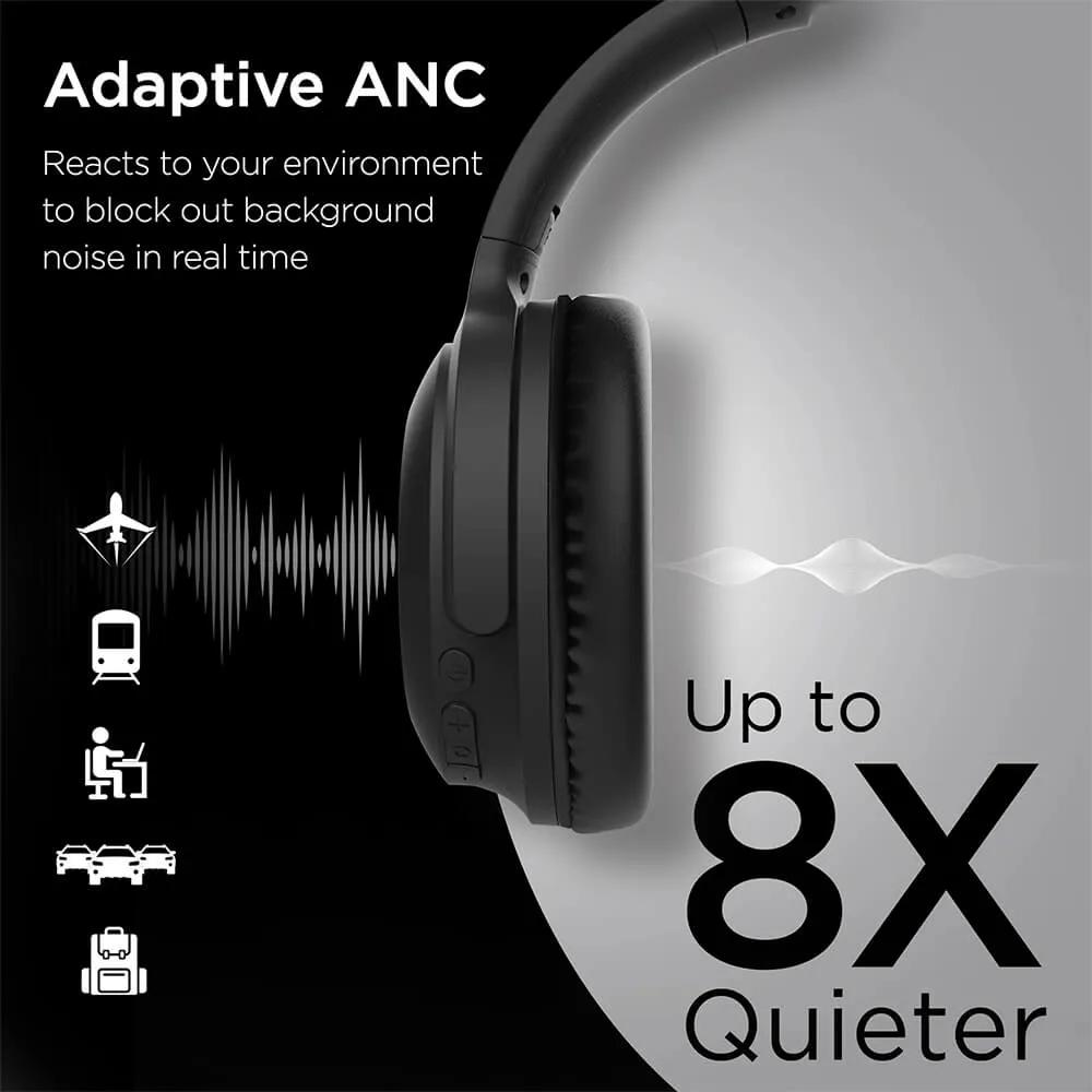Wireless Headphones Active Noise Cancelling Over-Ear - 24 Hour - product view 4