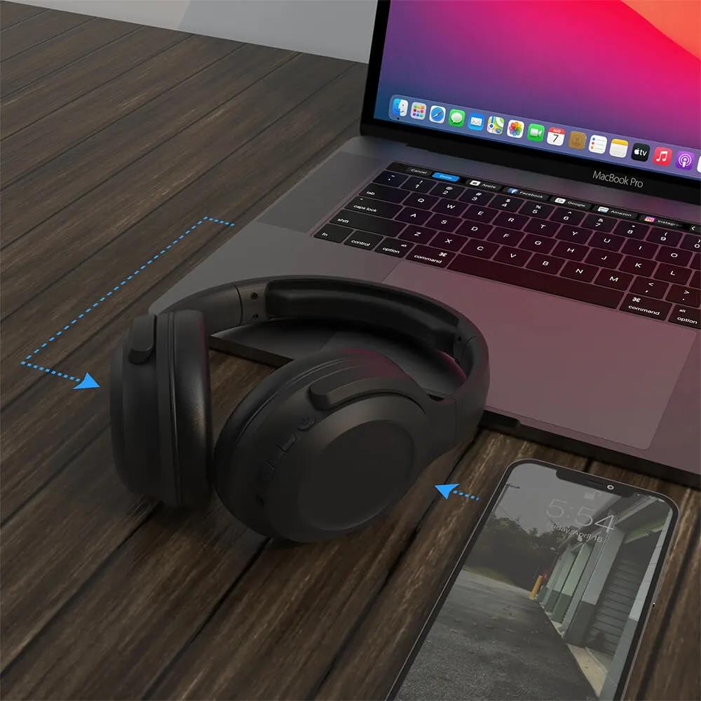 Wireless Headphones Active Noise Cancelling Over-Ear - 24 Hour - product view 7