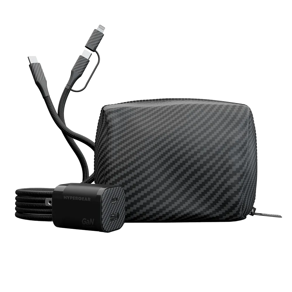 Charging Kit 30W GaN with 2-in-1 Cable Travel Pouch - product view 12