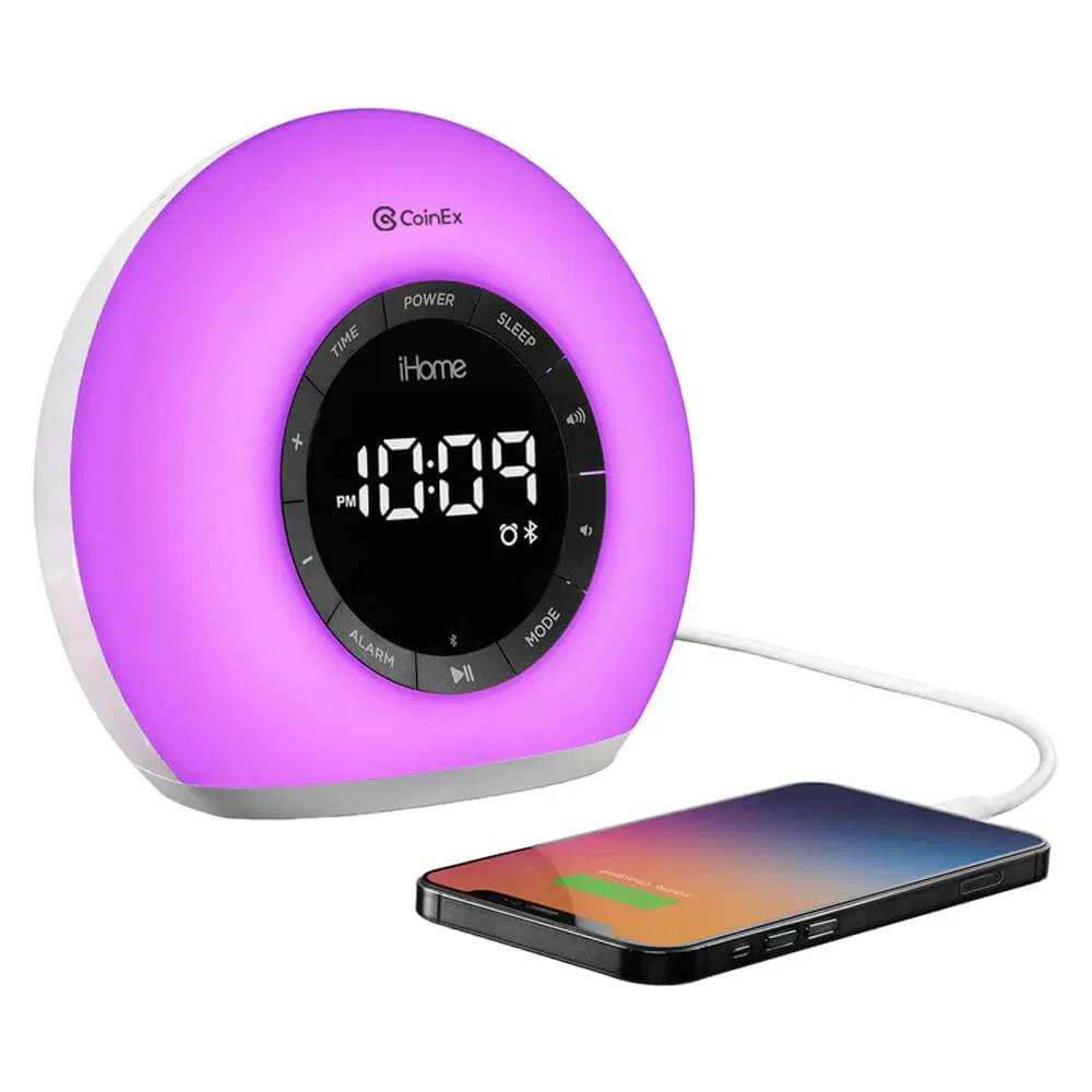 Sunrise Alarm Clock Radio with Bluetooth Speaker - 7.25 in - product view 3
