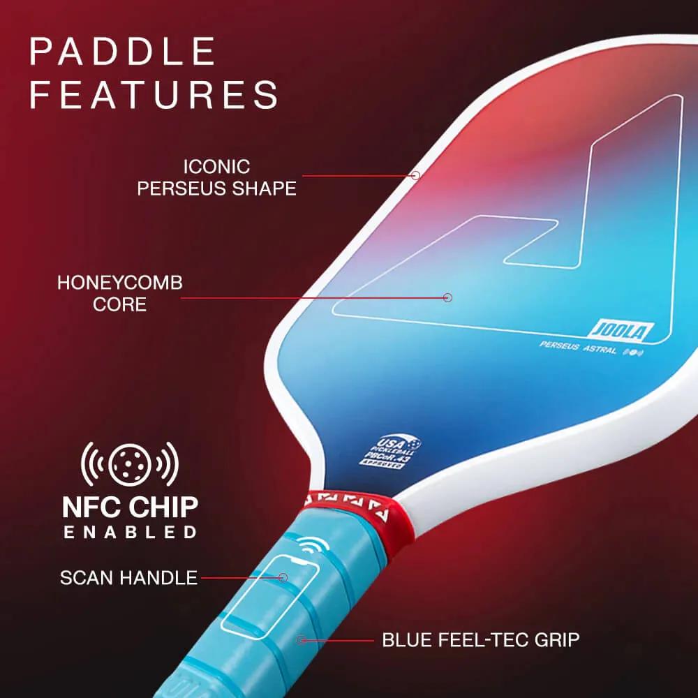 Joola Astral Pickleball Paddle Set with Balls - 2 Pack - product view 4