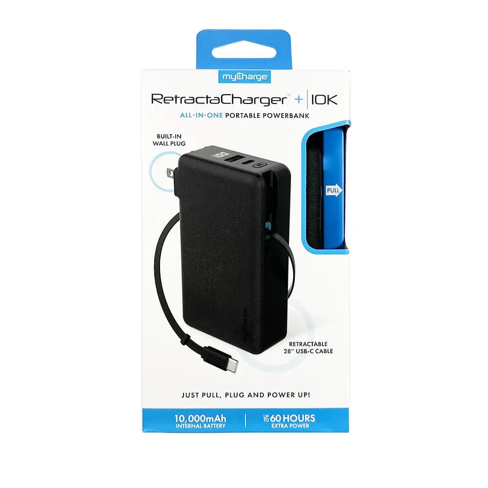 MyCharge Retractacharger All in One Powerbank - 10K - product view 4