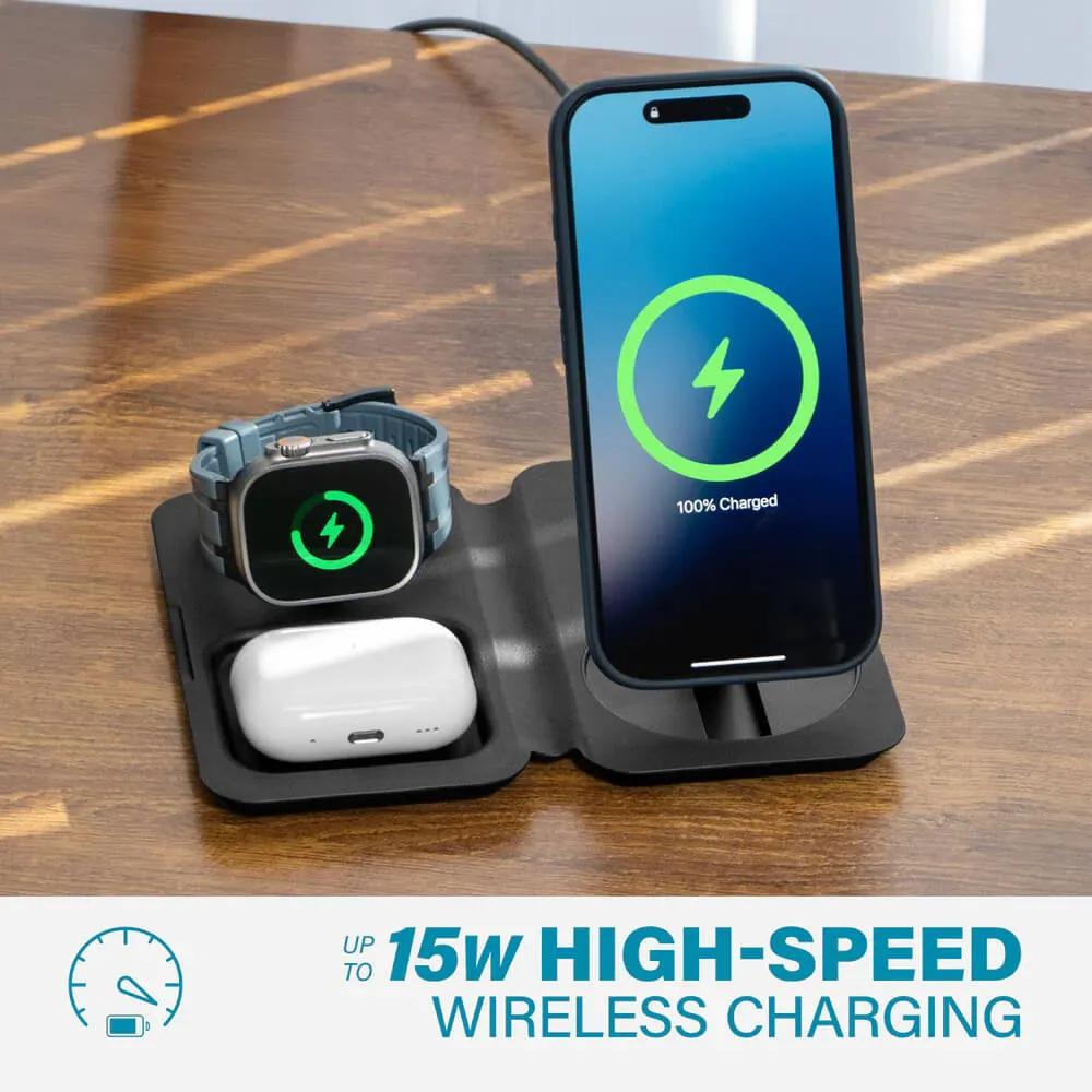 Wireless Charger 3-in-1 Foldable Travel Ready - product view 7