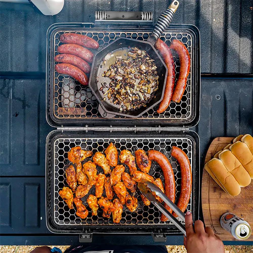 Portable Grill Charcoal Smoker Carrying Case - 425 sq in - product view 9