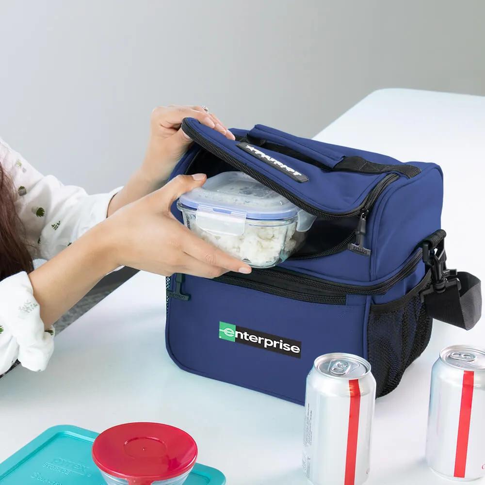 Insulated Lunch Cooler with Dual Compartments - 15 Can - product view 10