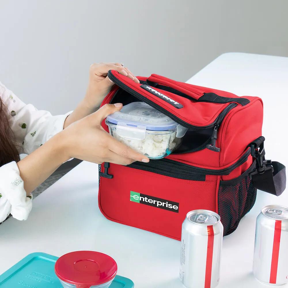 Insulated Lunch Cooler with Dual Compartments - 15 Can - product view 16