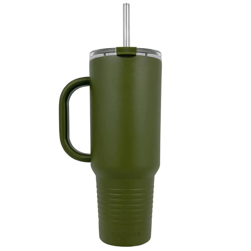 Insulated Tumbler with Handle and Built-In Straw - 40 oz - product view 18