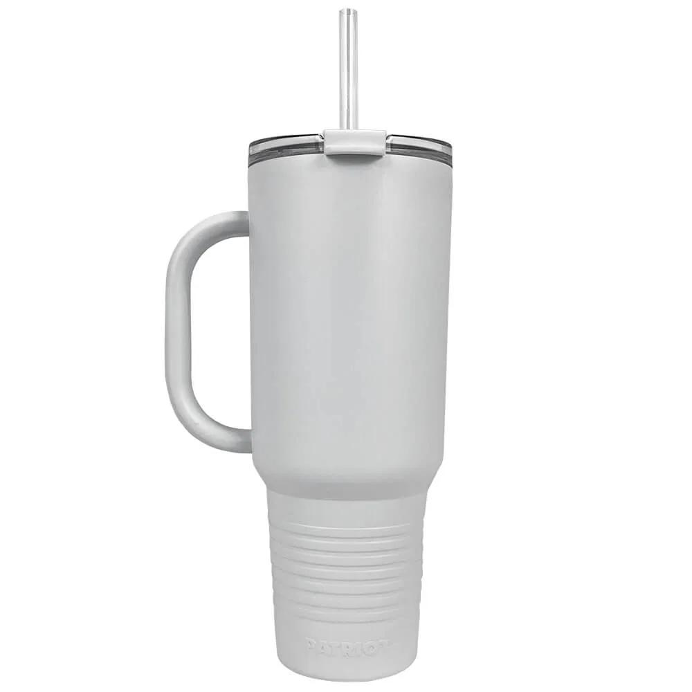 Insulated Tumbler with Handle and Built-In Straw - 40 oz - product view 34