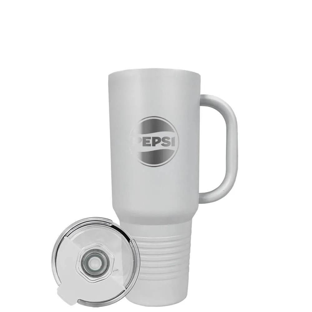 Insulated Tumbler with Handle and Built-In Straw - 40 oz - product view 36