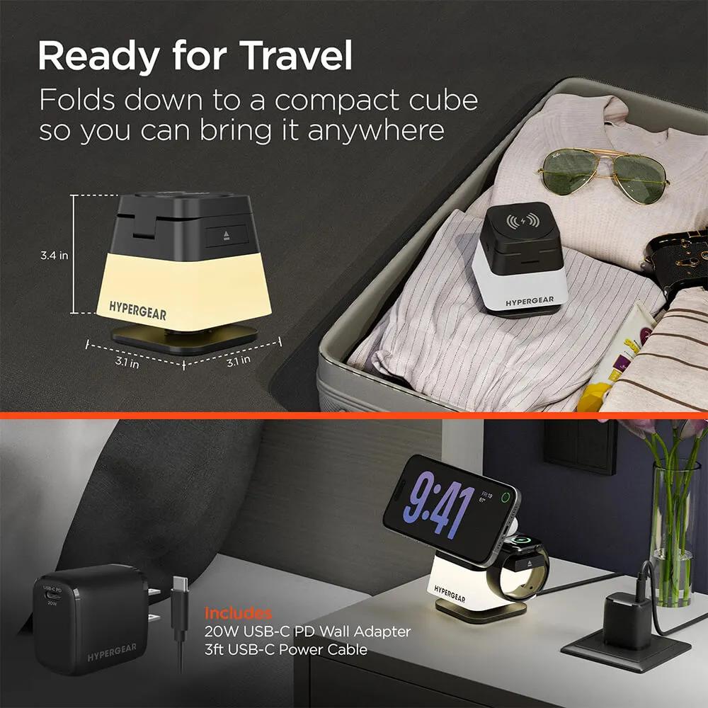 3-in-1 Wireless Charging Stand with Magnetic Mount - 15W - product view 10