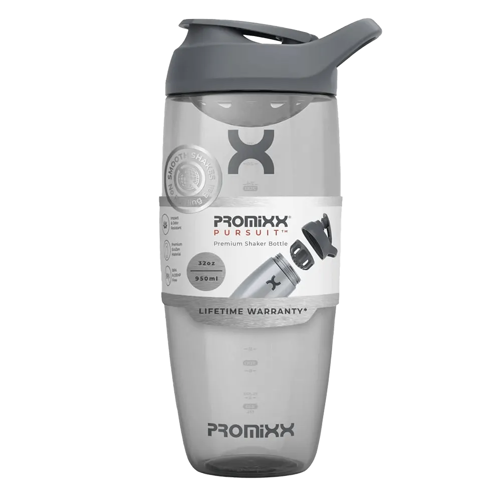 Protein Shaker Bottle with Snap-Fit Agitator - 32 oz - product view 2