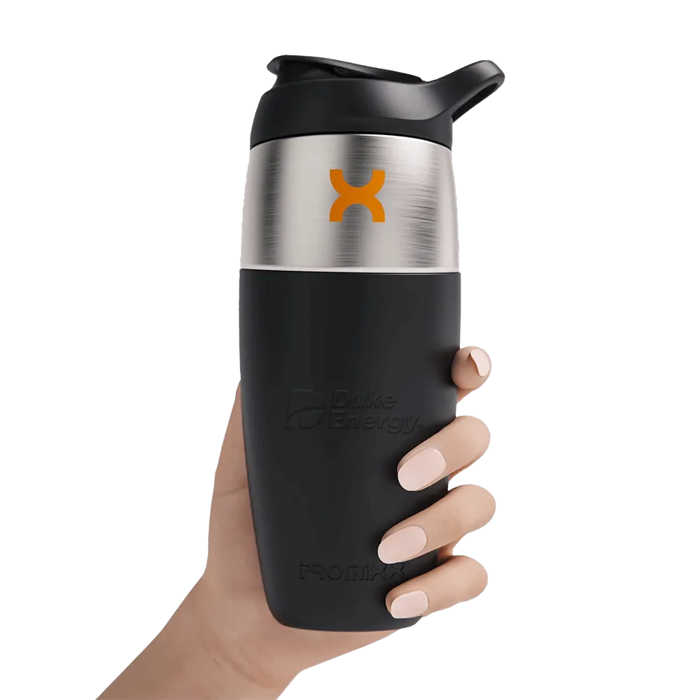 Insulated Stainless Steel Shaker with Silicone Sleeve - 32 oz - product view 2