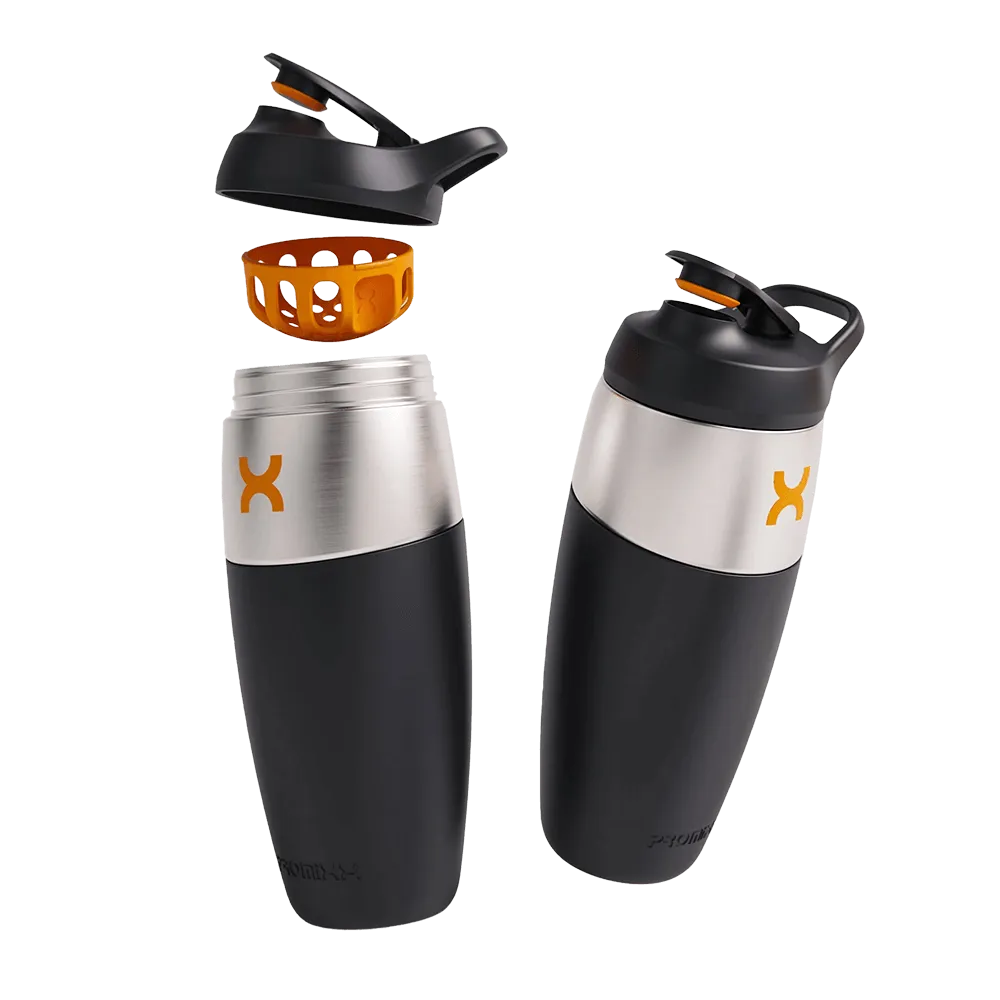 Insulated Stainless Steel Shaker with Silicone Sleeve - 32 oz - product view 3